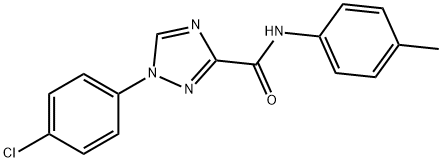 1-(4-chlorophenyl)-N-(4-methylphenyl)-1H-1,2,4-triazole-3-carboxamide Struktur