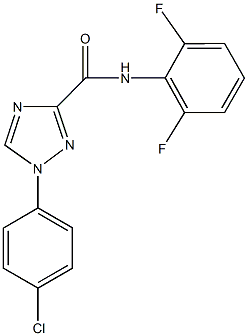 1-(4-chlorophenyl)-N-(2,6-difluorophenyl)-1H-1,2,4-triazole-3-carboxamide Struktur