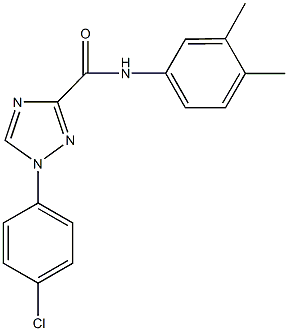 1-(4-chlorophenyl)-N-(3,4-dimethylphenyl)-1H-1,2,4-triazole-3-carboxamide Struktur