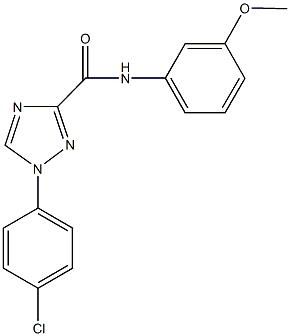 1-(4-chlorophenyl)-N-(3-methoxyphenyl)-1H-1,2,4-triazole-3-carboxamide Struktur