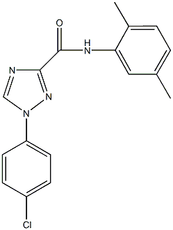 1-(4-chlorophenyl)-N-(2,5-dimethylphenyl)-1H-1,2,4-triazole-3-carboxamide Struktur