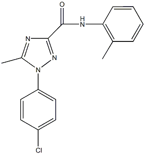 1-(4-chlorophenyl)-5-methyl-N-(2-methylphenyl)-1H-1,2,4-triazole-3-carboxamide Struktur