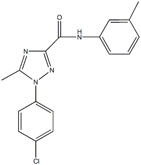 1-(4-chlorophenyl)-5-methyl-N-(3-methylphenyl)-1H-1,2,4-triazole-3-carboxamide Struktur