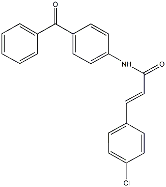 N-(4-benzoylphenyl)-3-(4-chlorophenyl)acrylamide Struktur