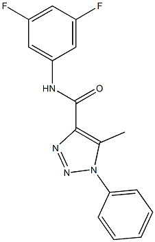 N-(3,5-difluorophenyl)-5-methyl-1-phenyl-1H-1,2,3-triazole-4-carboxamide Struktur