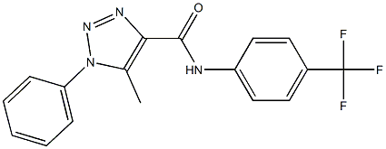 5-methyl-1-phenyl-N-[4-(trifluoromethyl)phenyl]-1H-1,2,3-triazole-4-carboxamide Struktur