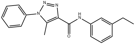 N-(3-ethylphenyl)-5-methyl-1-phenyl-1H-1,2,3-triazole-4-carboxamide Struktur