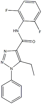 N-(2,6-difluorophenyl)-5-ethyl-1-phenyl-1H-1,2,3-triazole-4-carboxamide Struktur