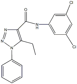 N-(3,5-dichlorophenyl)-5-ethyl-1-phenyl-1H-1,2,3-triazole-4-carboxamide Struktur