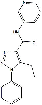 5-ethyl-1-phenyl-N-(3-pyridinyl)-1H-1,2,3-triazole-4-carboxamide Struktur