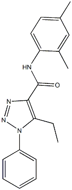 N-(2,4-dimethylphenyl)-5-ethyl-1-phenyl-1H-1,2,3-triazole-4-carboxamide Struktur