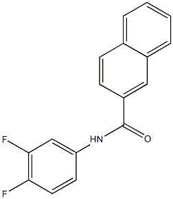 N-(3,4-difluorophenyl)-2-naphthamide Struktur