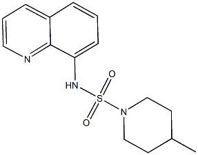 4-methyl-N-(8-quinolinyl)-1-piperidinesulfonamide Struktur