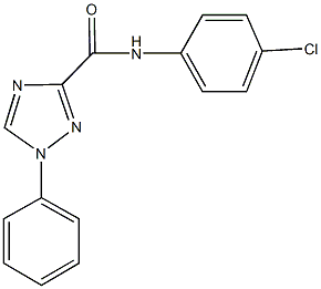 N-(4-chlorophenyl)-1-phenyl-1H-1,2,4-triazole-3-carboxamide Struktur