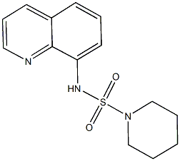 N-(8-quinolinyl)-1-piperidinesulfonamide Struktur