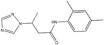 N-(2,4-dimethylphenyl)-3-(1H-1,2,4-triazol-1-yl)butanamide Struktur