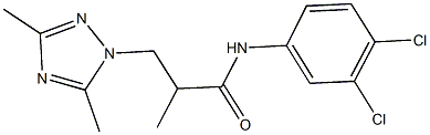 N-(3,4-dichlorophenyl)-3-(3,5-dimethyl-1H-1,2,4-triazol-1-yl)-2-methylpropanamide Struktur