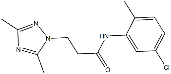 N-(5-chloro-2-methylphenyl)-3-(3,5-dimethyl-1H-1,2,4-triazol-1-yl)propanamide Struktur