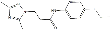 3-(3,5-dimethyl-1H-1,2,4-triazol-1-yl)-N-(4-ethoxyphenyl)propanamide Struktur