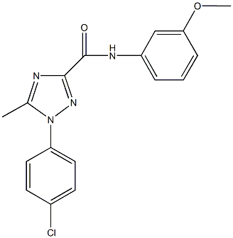 1-(4-chlorophenyl)-N-(3-methoxyphenyl)-5-methyl-1H-1,2,4-triazole-3-carboxamide Struktur