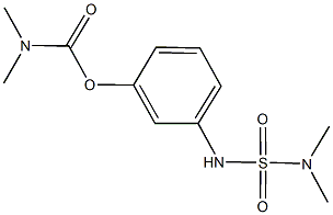 3-{[(dimethylamino)sulfonyl]amino}phenyl dimethylcarbamate Struktur