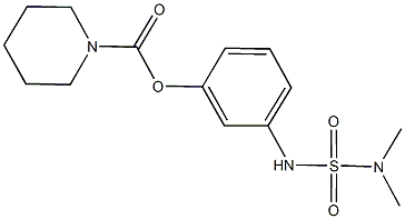 3-{[(dimethylamino)sulfonyl]amino}phenyl 1-piperidinecarboxylate Struktur