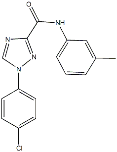 1-(4-chlorophenyl)-N-(3-methylphenyl)-1H-1,2,4-triazole-3-carboxamide Struktur