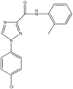 1-(4-chlorophenyl)-N-(2-methylphenyl)-1H-1,2,4-triazole-3-carboxamide Struktur