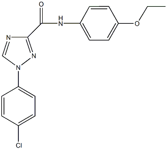 1-(4-chlorophenyl)-N-(4-ethoxyphenyl)-1H-1,2,4-triazole-3-carboxamide Struktur