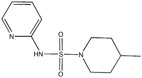 4-methyl-N-(2-pyridinyl)-1-piperidinesulfonamide Struktur