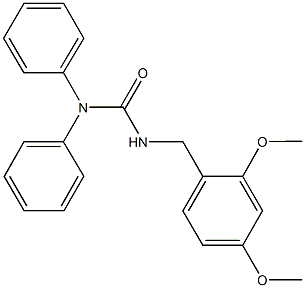 N'-(2,4-dimethoxybenzyl)-N,N-diphenylurea Struktur