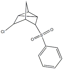 5-chlorotricyclo[2.2.1.0~2,6~]hept-3-yl phenyl sulfone Struktur