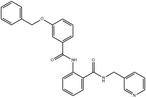 2-{[3-(benzyloxy)benzoyl]amino}-N-(3-pyridinylmethyl)benzamide Struktur