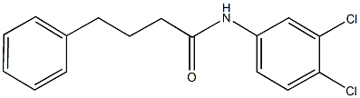 N-(3,4-dichlorophenyl)-4-phenylbutanamide Struktur