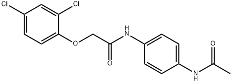 N-[4-(acetylamino)phenyl]-2-(2,4-dichlorophenoxy)acetamide Struktur