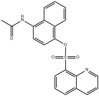 4-(acetylamino)-1-naphthyl 8-quinolinesulfonate Struktur