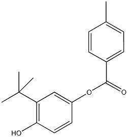 3-tert-butyl-4-hydroxyphenyl 4-methylbenzoate Struktur