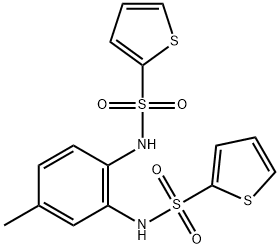 N-{4-methyl-2-[(2-thienylsulfonyl)amino]phenyl}-2-thiophenesulfonamide Struktur