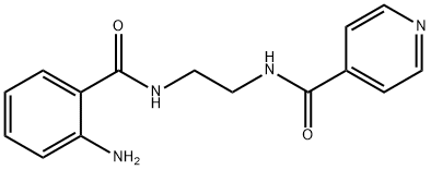 N-{2-[(2-aminobenzoyl)amino]ethyl}isonicotinamide Struktur