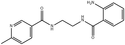 N-{2-[(2-aminobenzoyl)amino]ethyl}-6-methylnicotinamide Struktur