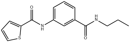 N-{3-[(propylamino)carbonyl]phenyl}-2-thiophenecarboxamide Struktur