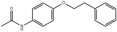 N-[4-(2-phenylethoxy)phenyl]acetamide Struktur