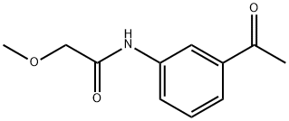 N-(3-acetylphenyl)-2-methoxyacetamide Struktur