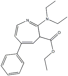 ethyl 2-(diethylamino)-5-phenyl-3H-azepine-3-carboxylate Struktur