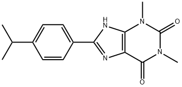 8-(4-isopropylphenyl)-1,3-dimethyl-3,7-dihydro-1H-purine-2,6-dione Struktur