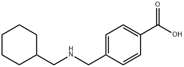 4-{[cyclohexyl(methyl)amino]methyl}benzoic acid Struktur