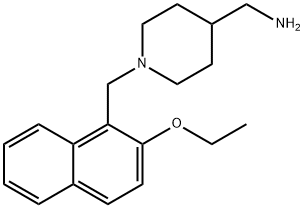 N-[(2-ethoxy-1-naphthyl)methyl]-N-(4-piperidinylmethyl)amine Struktur