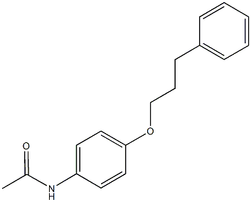 N-[4-(3-phenylpropoxy)phenyl]acetamide Struktur