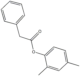 2,4-dimethylphenyl phenylacetate Struktur