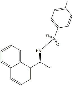 4-methyl-N-[1-(1-naphthyl)ethyl]benzenesulfonamide Struktur